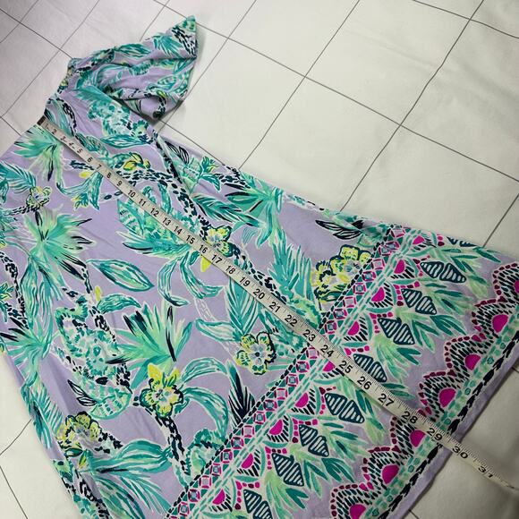 Lilly Pulitzer Dress Womens Small Purple Fawcett Off the Shoulder Lilac Verbena - Picture 9 of 9